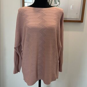 Vila Milano pink sweater size large.